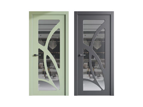 Porta d'ingresso moderna 71 Modello 3D