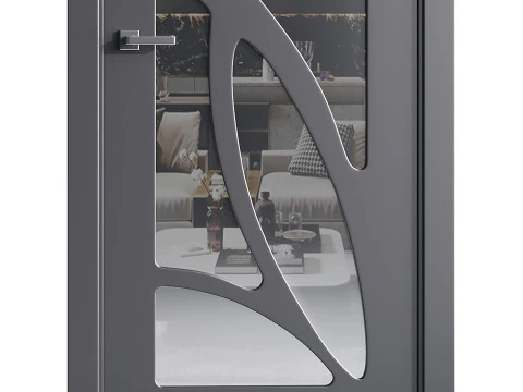 Porta de entrada moderna 71 Modelo 3D