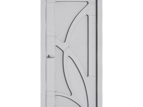 Porta de entrada moderna 71 Modelo 3D