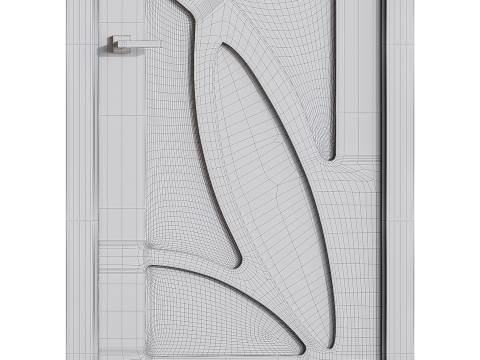 Modern entrance door 71 3Dモデル