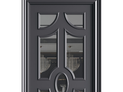 Modern entrance door 72 3Dモデル