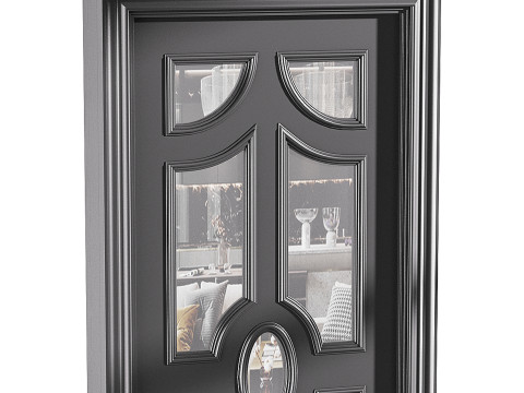 Modern entrance door 72 3Dモデル