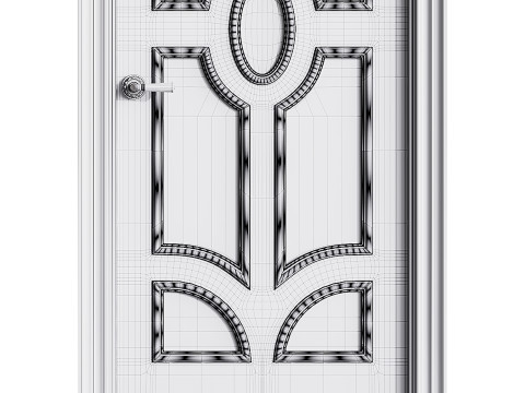 Modern entrance door 72 3Dモデル