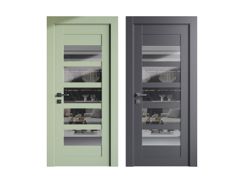 Modern entrance door 74 Modelo 3D