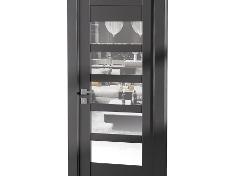 Porta de entrada moderna 74 Modelo 3D