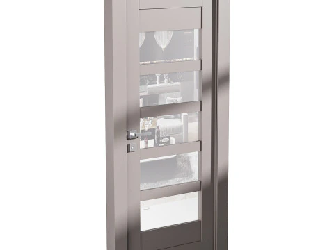 Porta de entrada moderna 74 Modelo 3D