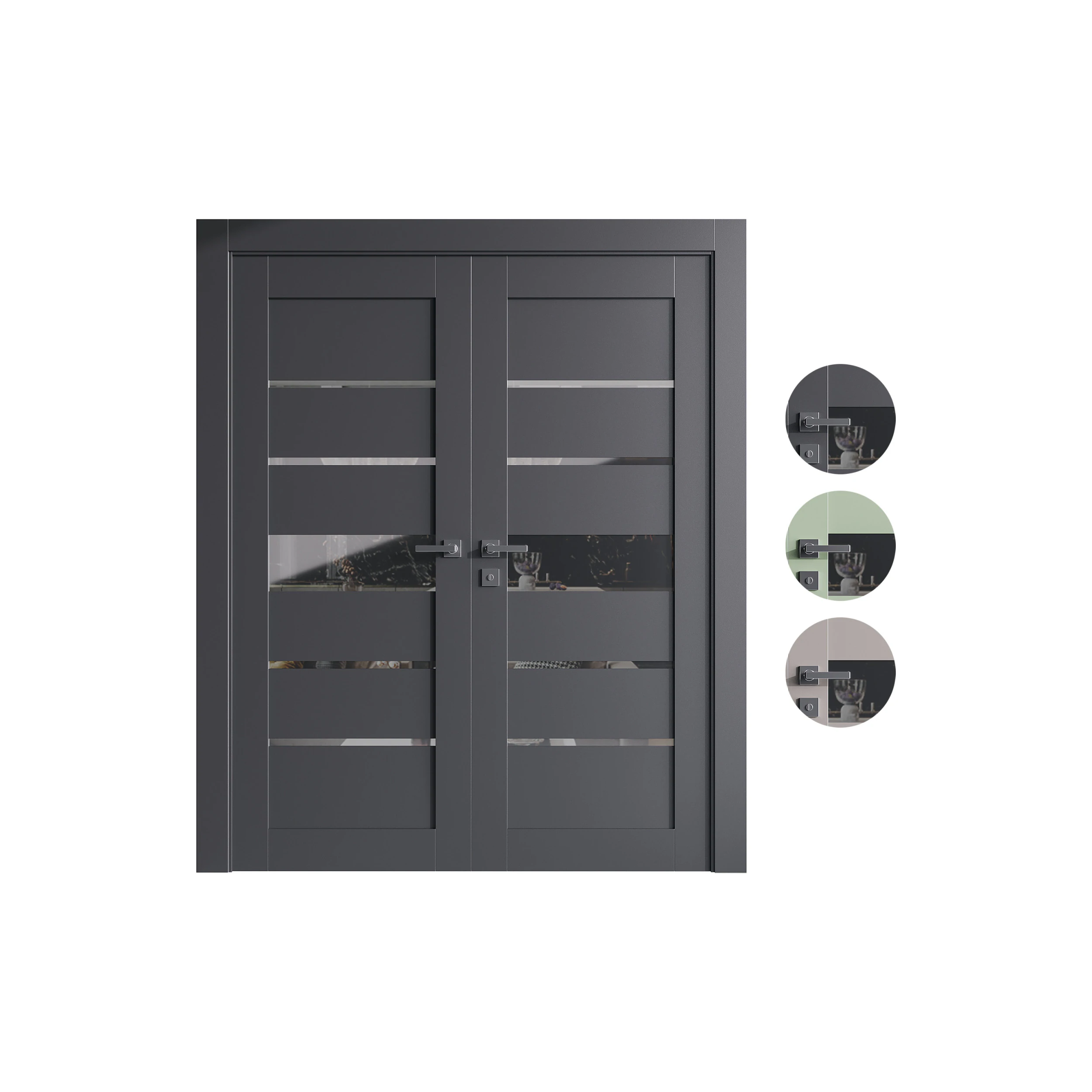 Modern entrance door 75 3D Model .c4d .max .obj .3ds .fbx .stl .blend