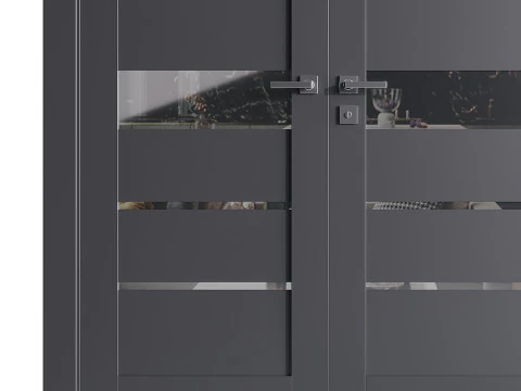 Modern entrance door 75 3D Model