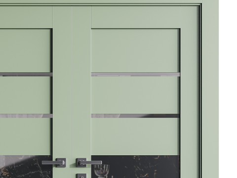 Modern entrance door 75 3D Model