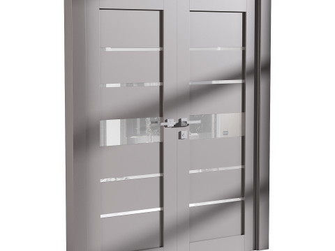Modern entrance door 75 3D Model