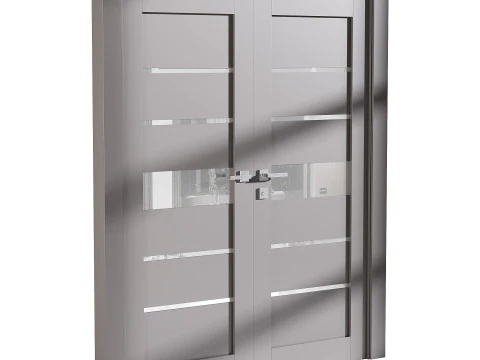 Modern entrance door 75 3D Model