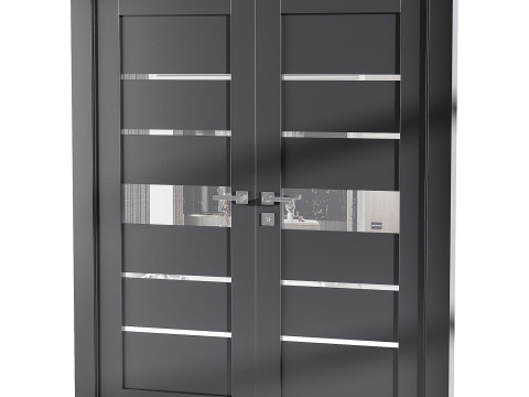Modern entrance door 75 3D Model
