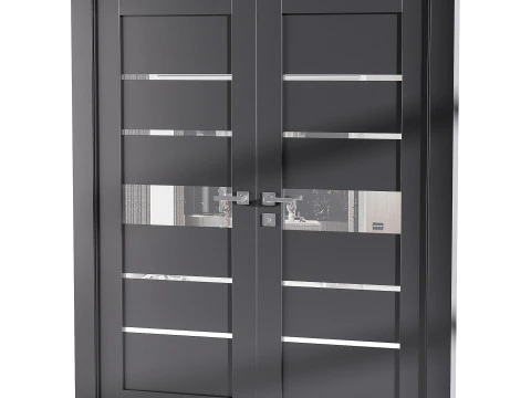 Modern entrance door 75 3D Model