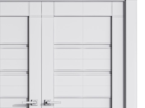 Modern entrance door 75 3D Model