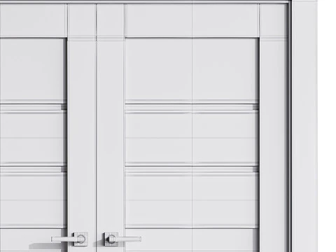 Modern entrance door 75 3D Model