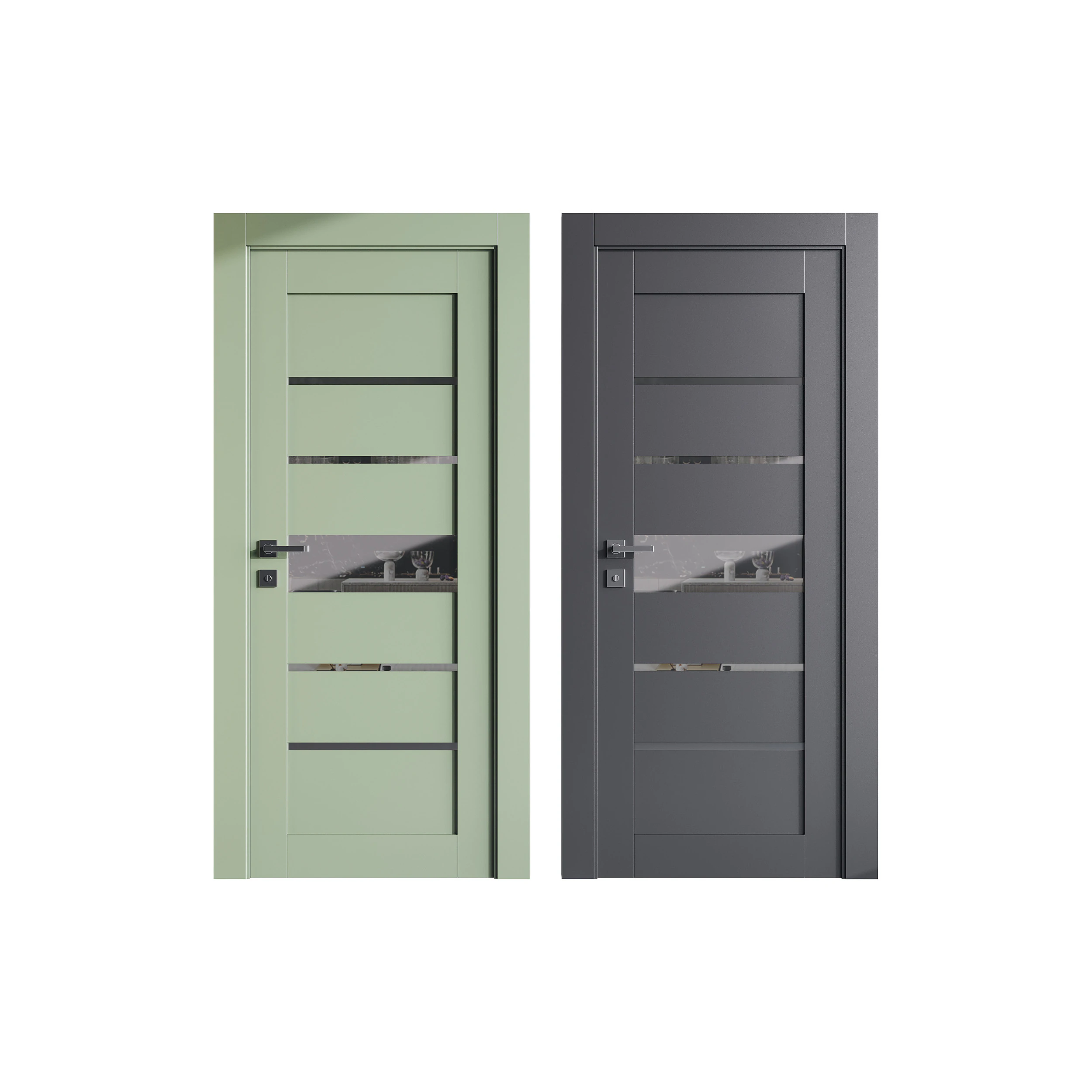 Modern entrance door 76 3D Model .c4d .max .obj .3ds .fbx .stl .blend 