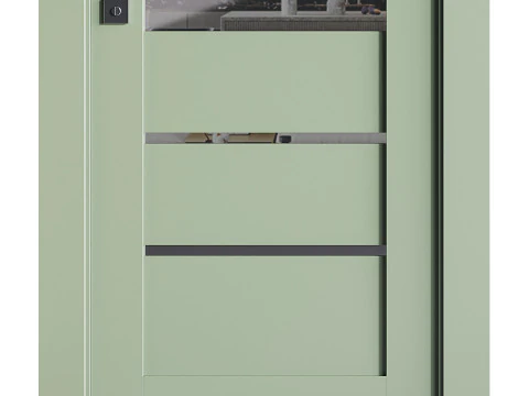Modern entrance door 76 3D Model