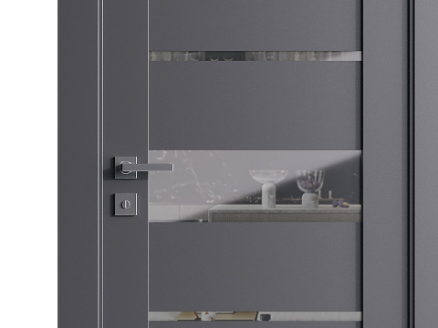 Modern entrance door 76 3D Model
