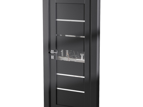 Modern entrance door 76 3D Model