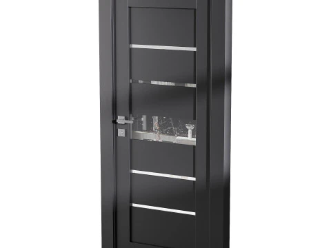 Modern entrance door 76 3D Model
