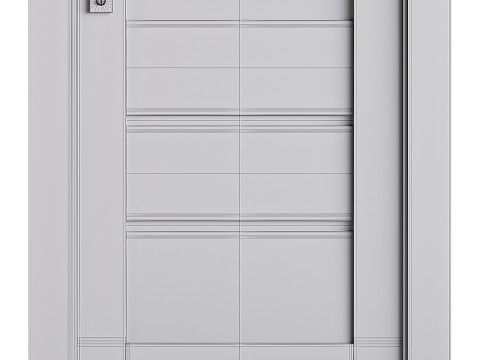 Modern entrance door 76 3D Model