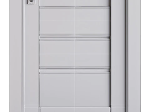 Modern entrance door 76 3D Model