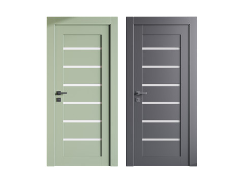 Modern entrance door 78 Modelo 3D