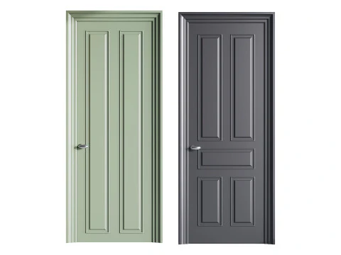 Moderne toegangsdeur 80 3D Model