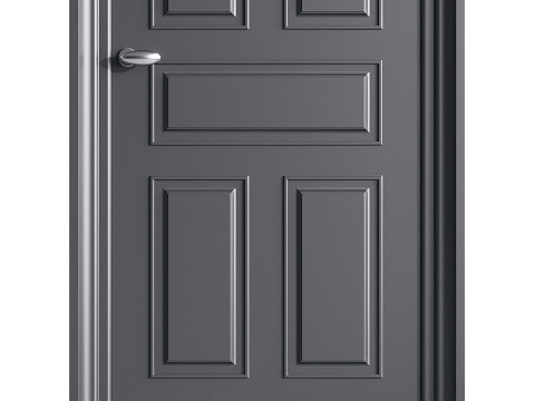 Modern entrance door 80 3D Model