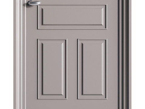 Modern entrance door 80 3D Model