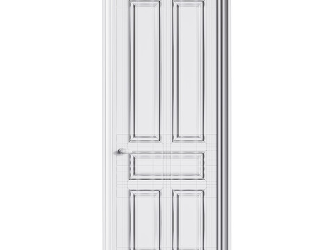 Modern entrance door 80 3D Model