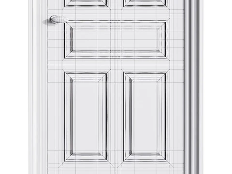 Porta de entrada moderna 80 Modelo 3D