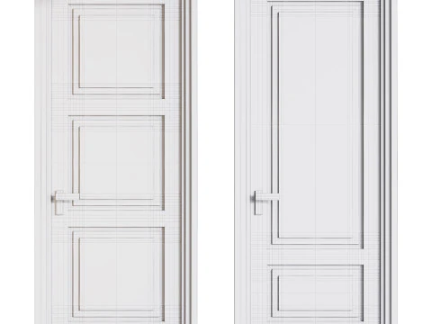 Modern entrance door 82 3D Model