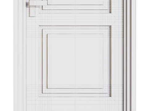Modern entrance door 82 3D Model