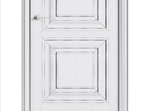 Porta de entrada moderna 83 Modelo 3D