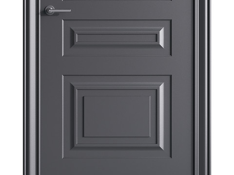 Modern entrance door 84 Modelo 3D