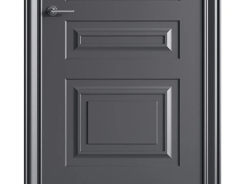 Porta de entrada moderna 84 Modelo 3D