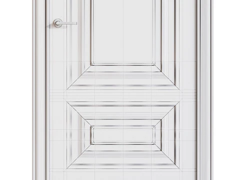 Porta de entrada moderna 84 Modelo 3D