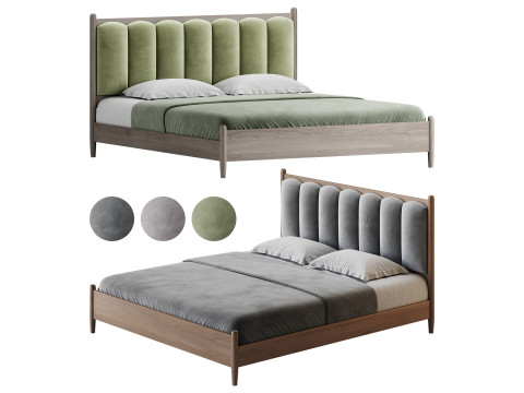 Scandinavian Interior Design Pallet Bed 3D मॉडल