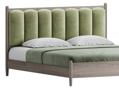 Scandinavian Interior Design Pallet Bed 3D Model