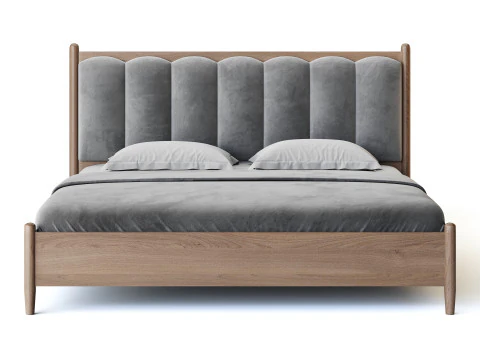 Scandinavian Interior Design Pallet Bed 3D Model