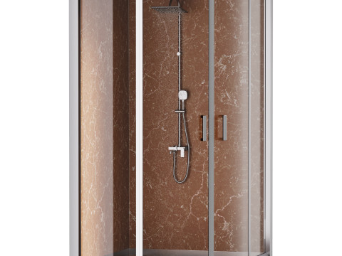 Shower cabin 04 Modello 3D
