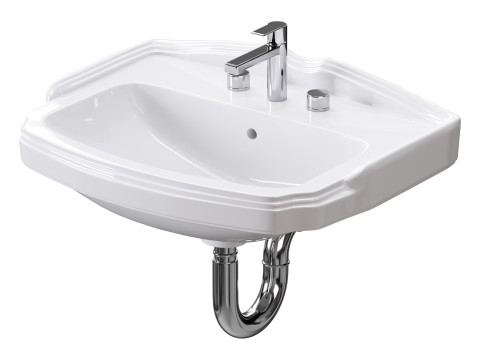 Small wall Mount bathroom 3D 모델
