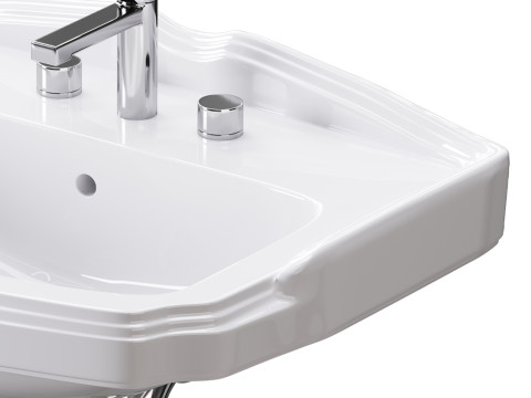 Small wall Mount bathroom 3D 모델