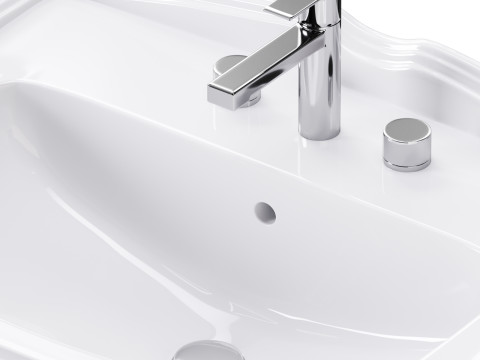 Small wall Mount bathroom 3D 모델