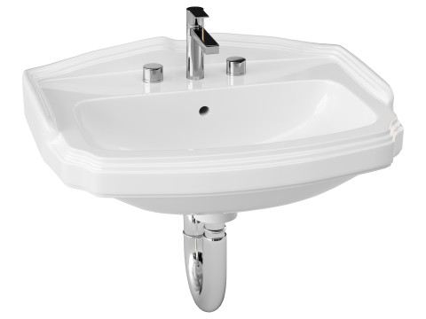 Small wall Mount bathroom 3D 모델