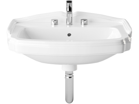 Small wall Mount bathroom 3D 모델