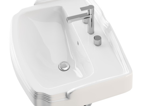 Small wall Mount bathroom 3D 모델