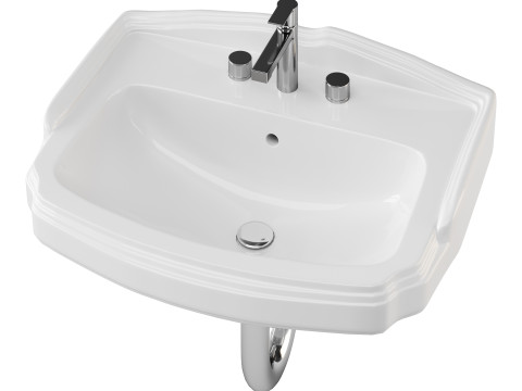 Small wall Mount bathroom 3D 모델
