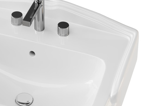 Small wall Mount bathroom 3D 모델